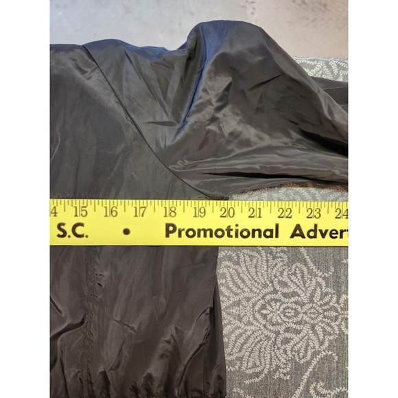 Cavalini Windbreaker Navy Women's Petite XL Hooded Cinched‎ Waist Jacket Light - Picture 7 of 8